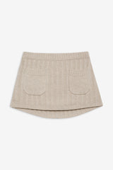 Ashton Knit Mini Skort - Cream