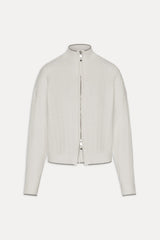 Bea Cloud Knit Zip Up Sweater - Honeymoon