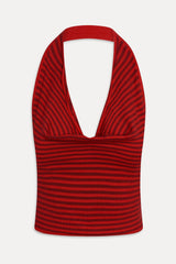 x JENNIE Briar Knit Halter Top - Spring Stripe
