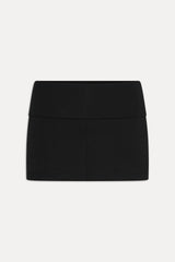 x JENNIE Chantal Foldover Mini Skort - Black