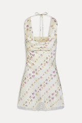 Chloe Silk Mini Dress - Chateau Floral