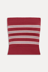 Destiny Knit Tube Top - Collegiate Stripe