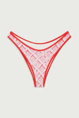 Dove Classic Floral Bikini Bottom - Red Rover