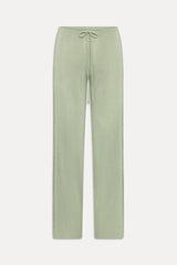 Ela Low Rise Knit Pants - Eucalyptus