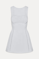 Ellie Knit Mini Dress - Optic White