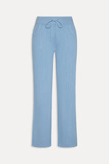 Emma Thermal Low Rise Pants - Lullaby Sky