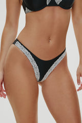 x Khy Dove Lace Bikini Bottom - Midnight Lace