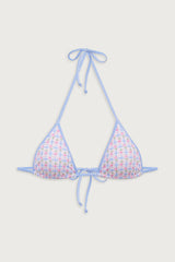 Nick Plaid Triangle Bikini Top - Rose Picnic