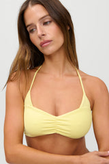 x JENNIE Astrid Ribbed Bikini Top - Honeycomb