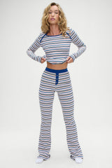 Blair Striped Cotton Pants - Love Stripe