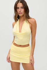 x JENNIE Briar Knit Halter Top - Morning Light