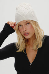 Bundle Up Knit Beanie - Honeymoon