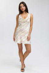 Chloe Silk Mini Dress - Chateau Floral