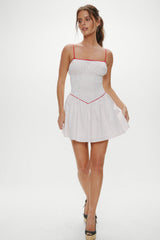 Coast Cotton Mini Dress - Red Dot