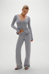 Dawson Knit Fold Over Pants - Cloud Cover