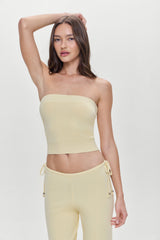 Destiny Knit Strapless Shirt - Buttercup