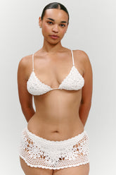 x Paige Lorenze Shelly Crochet Swim Skirt - Marry Me