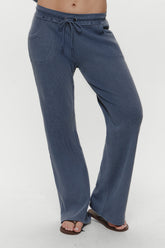 Emma Thermal Pant - Shadow Blue