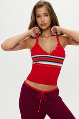 Graham Knit Tank - Ember Stripe