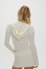 Hazel Knit Hoodie - Honeymoon