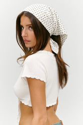 x Paige Lorenze Just Married Silk Head Scarf - Bride to Be