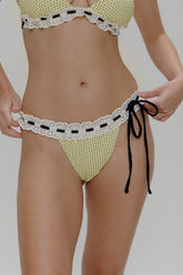 Lacey Micro Bikini Bottom - Lemon Dot
