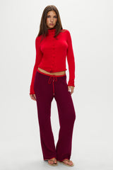 Leo Knit Button Up Cardigan - Ember
