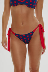 x Khy Mackenzie Skimpy Bikini Bottom - Strawberry Dot