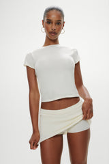 Marialla Knit Mini Skort - Soft Vanilla