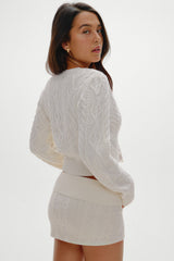 Marley Button Up Knit Cardigan - Honeymoon