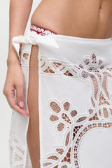 Monaco Cotton Sarong - Optic White