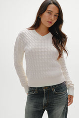 Prince Cable Knit Sweater - Honeymoon