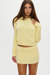Prince Cable Knit Sweater - Vanilla Sugar