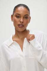 Rory Long Sleeve Sleep Shirt - Seashell