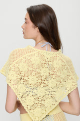 Sophie Crochet Poncho - Whipped Butter