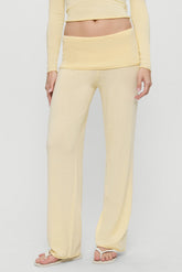 Storm Knit Pants - Buttercream
