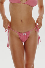 Tia Skimpy Bikini Bottom - Ladybug Gingham
