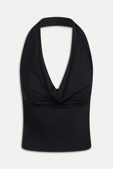 Jay Cowl Neck Top - Black