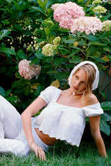 Princess Cropped Blouse - Daisy Eyelet