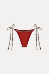 Mackenzie Ruffle Cheeky Bikini Bottom - Valentine