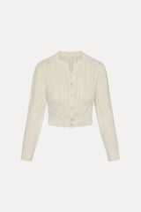 Marley Button Up Knit Cardigan - Honeymoon