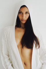 Love Story Duster Cardigan - Cloud White
