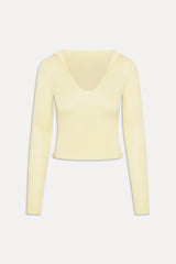 Sloane Knit Hoodie - Buttercream