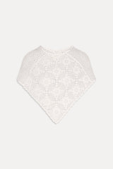 Sophie Crochet Poncho - Soft Sand