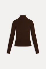 Tucker Knit Turtleneck Sweater - Amber