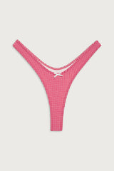 Full Moon Micro Bikini Bottom - Ladybug Gingham
