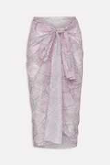 Alessia Cotton Sarong - Pink Python