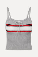 Barrymore Knit Tank Top - Mochi Stripe
