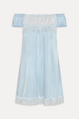 Carlisle Silk Babydoll Dress - Beach Club