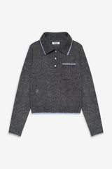 Carolyn Collared Sweater - Winter Sky